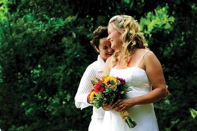 Lisa & Gretchen: A Romantic Garden Wedding