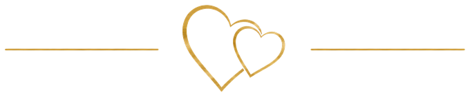 Gold heart divider